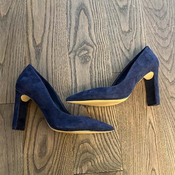 Aldo Blue Suede Pumps Sz 6 - Picture 4 of 5